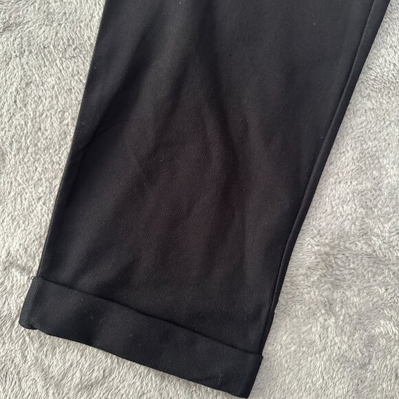 Eileen Fisher Black Cuffed Pull On Pants XS Slacks Trousers - Picture 2 of 6
